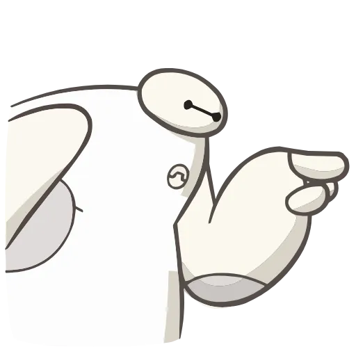 Стикер 32 Набор эмоджи по мульту «Baymax Бэймакс» из ВК в HD качестве