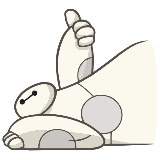 Стикер 16 Набор эмоджи по мульту «Baymax Бэймакс» из ВК в HD качестве