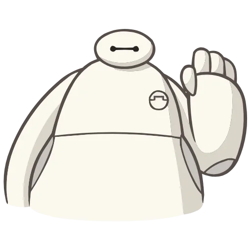 Обложка набора Набор эмоджи по мульту «Baymax Бэймакс» из ВК в HD качестве