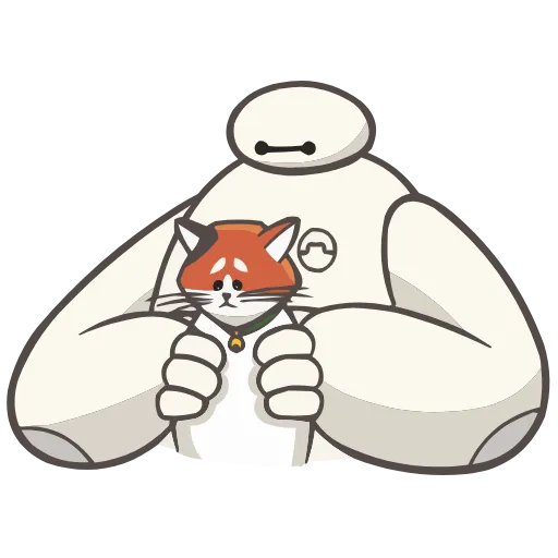 Стикер 11 Набор эмоджи по мульту «Baymax Бэймакс» из ВК в HD качестве