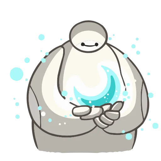 Стикер 27 Набор эмоджи по мульту «Baymax Бэймакс» из ВК в HD качестве