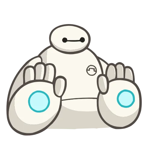 Стикер 26 Набор эмоджи по мульту «Baymax Бэймакс» из ВК в HD качестве