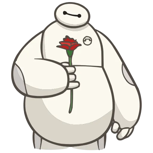 Стикер 24 Набор эмоджи по мульту «Baymax Бэймакс» из ВК в HD качестве