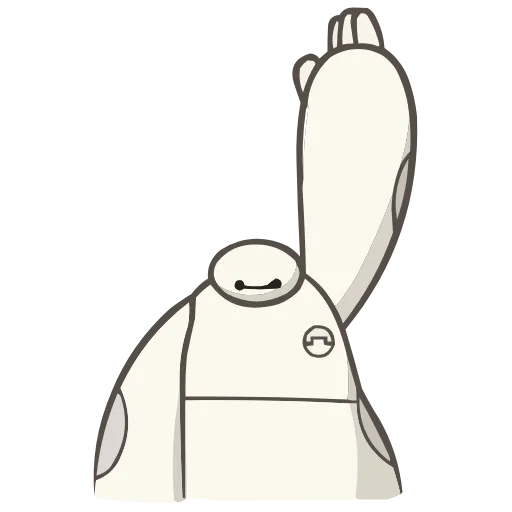 Стикер 19 Набор эмоджи по мульту «Baymax Бэймакс» из ВК в HD качестве