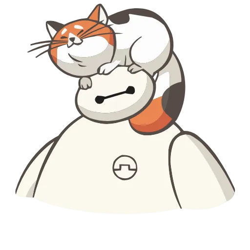 Стикер 2 Набор эмоджи по мульту «Baymax Бэймакс» из ВК в HD качестве