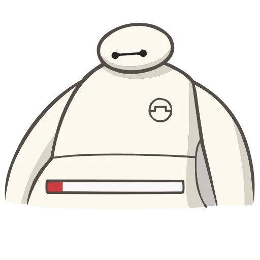 Стикер 22 Набор эмоджи по мульту «Baymax Бэймакс» из ВК в HD качестве