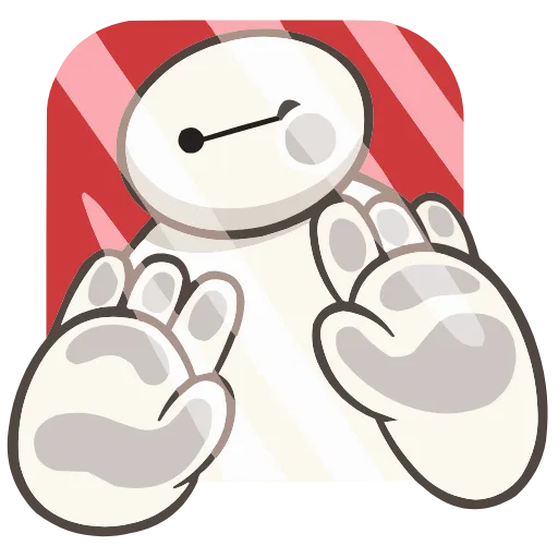 Стикер 28 Набор эмоджи по мульту «Baymax Бэймакс» из ВК в HD качестве