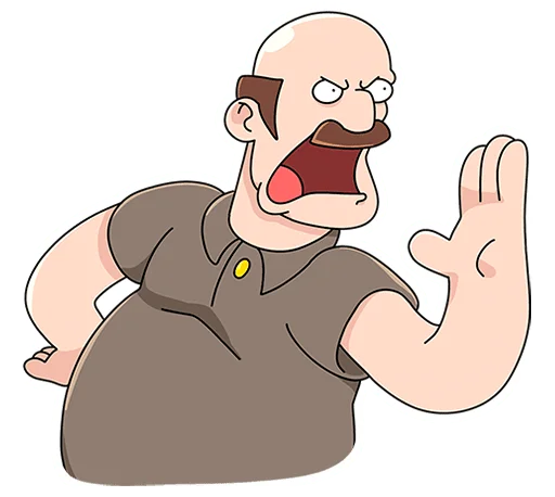 😱 Стикер «Базовый Батя без надписей» для Telegram