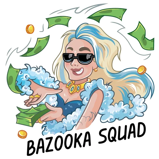 🤑 Стикер «Bazooka» для Telegram