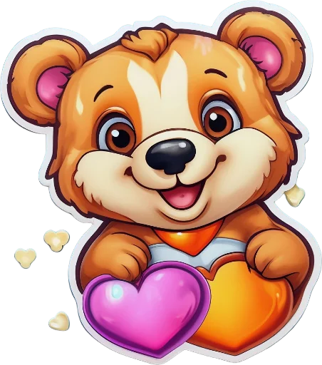 ❤️ Стикер «BigHearts» для Telegram