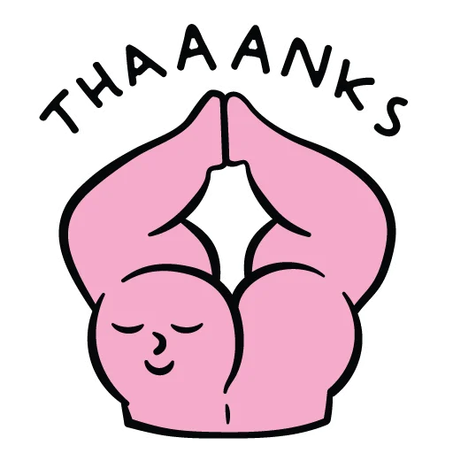 🙏 Стикер «Bbbbbbbbutt» для Telegram