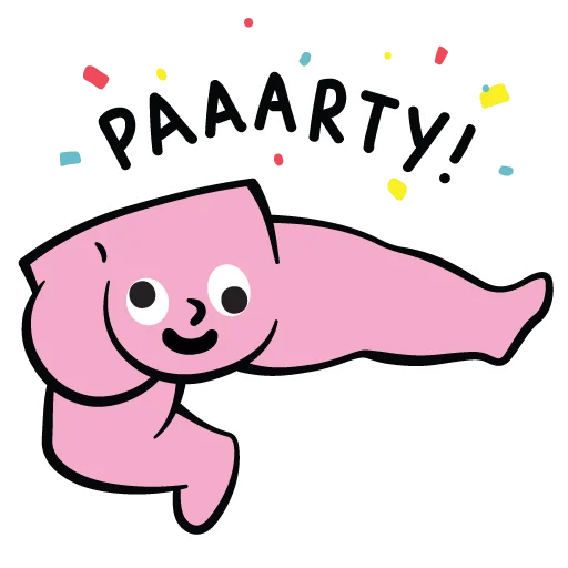 🥳 Стикер «Bbbbbbbbutt» для Telegram