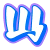 💯 Эмодзи «Буквы в стиле граффити» для Telegram