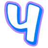 💯 Эмодзи «Буквы в стиле граффити» для Telegram