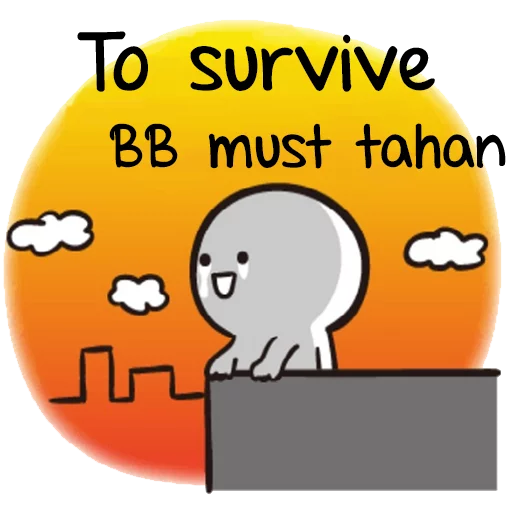 🌇 Стикер «B-ENG» для Telegram