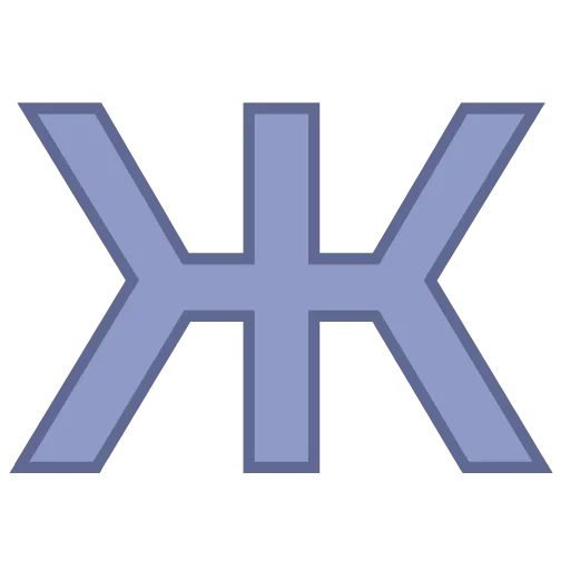 😍 Эмодзи «Фиолетовые векторные буквы и иконки» для Telegram