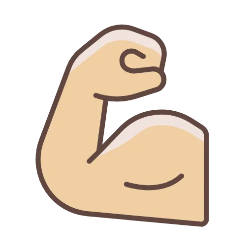 💪 Эмодзи «Фиолетовые векторные буквы и иконки» для Telegram