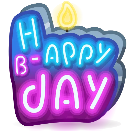💎 Стикер «BDay Candle» для Telegram