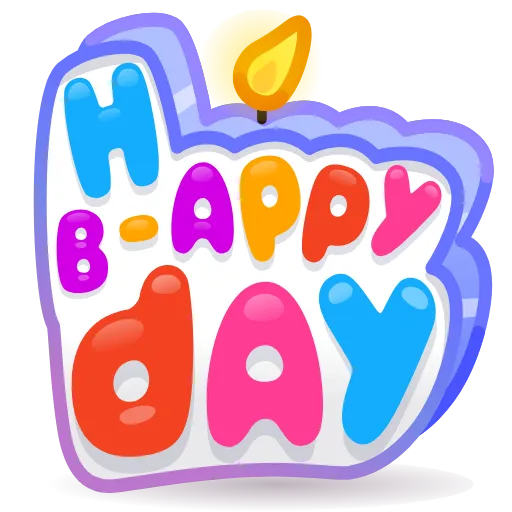 💎 Стикер «BDay Candle» для Telegram