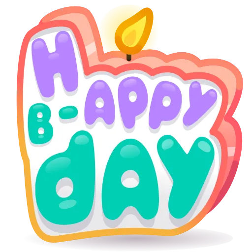 💎 Стикер «BDay Candle» для Telegram