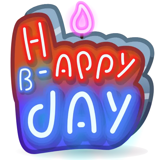 💎 Стикер «BDay Candle» для Telegram