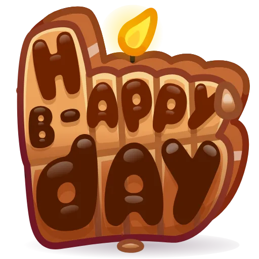 💎 Стикер «BDay Candle» для Telegram