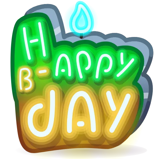 💎 Стикер «BDay Candle» для Telegram