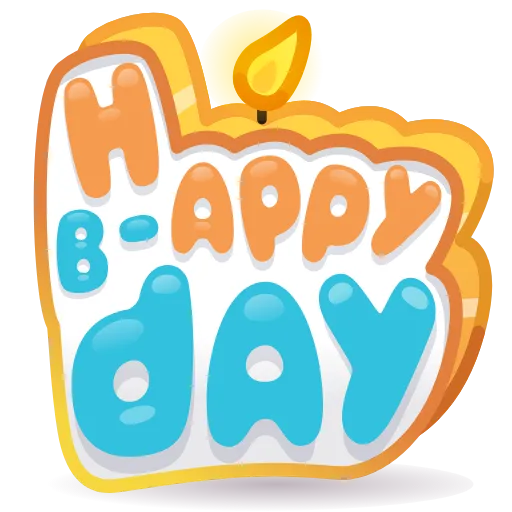 💎 Стикер «BDay Candle» для Telegram