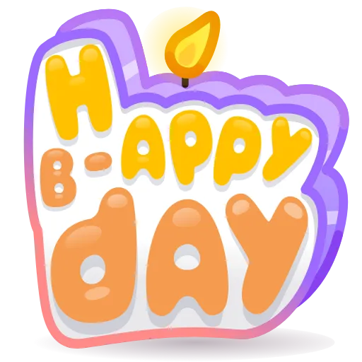 💎 Стикер «BDay Candle» для Telegram