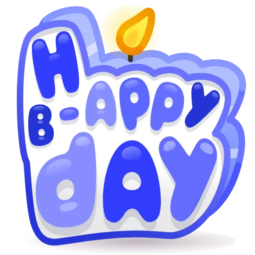 💎 Стикер «BDay Candle» для Telegram
