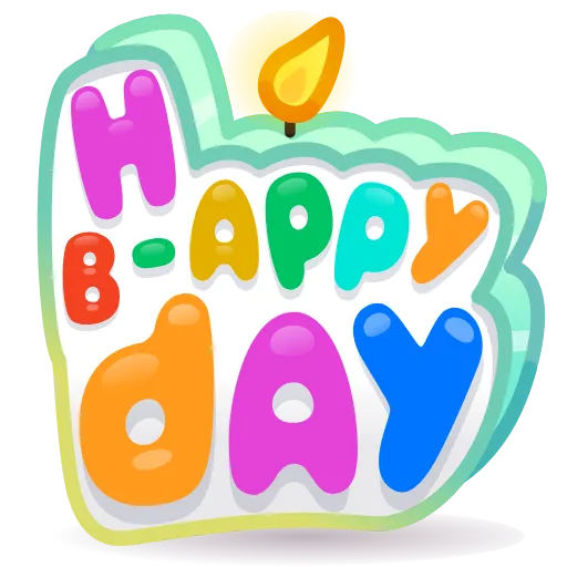 💎 Стикер «BDay Candle» для Telegram