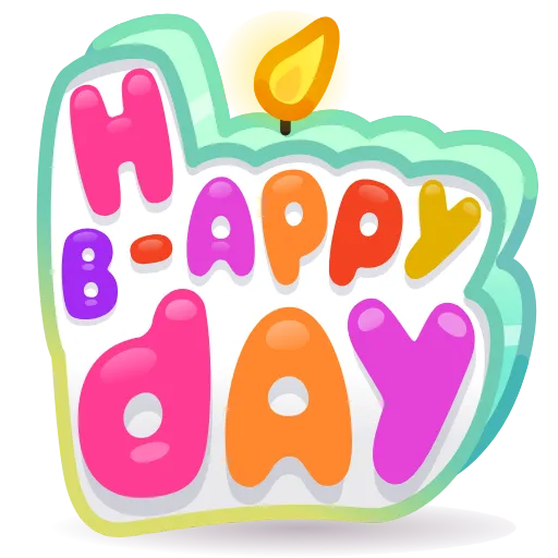 💎 Стикер «BDay Candle» для Telegram