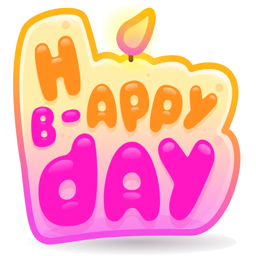 💎 Стикер «BDay Candle» для Telegram