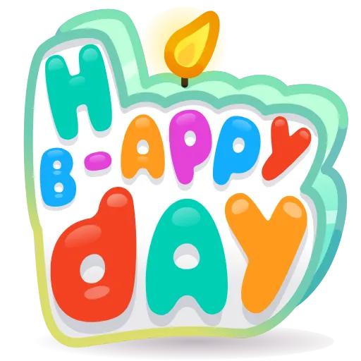 💎 Стикер «BDay Candle» для Telegram