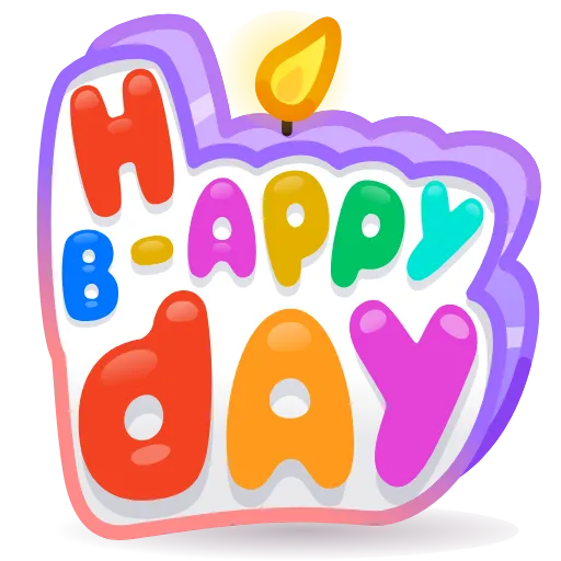 💎 Стикер «BDay Candle» для Telegram