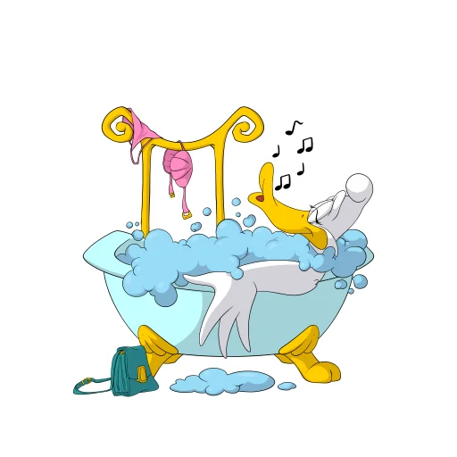 🛀 Стикер «barduck» для Telegram