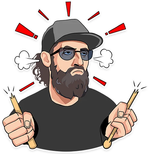 😡 Стикер «Bdva_band» для Telegram