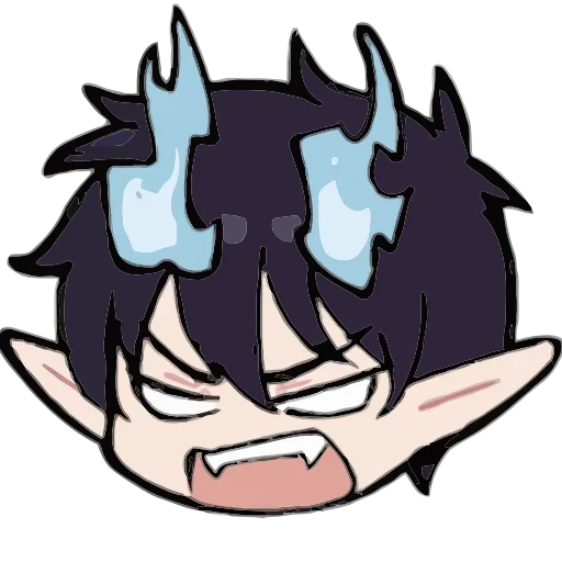 😠 Эмодзи «Blue exorcist Синий экзорцист» для Telegram
