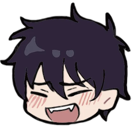 ☺️ Эмодзи «Blue exorcist Синий экзорцист» для Telegram