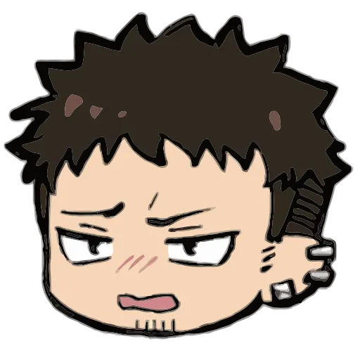 😒 Эмодзи «Blue exorcist Синий экзорцист» для Telegram
