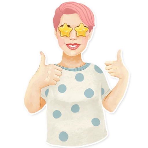 👍 Стикер «BE ILLUSTRATOR» для Telegram