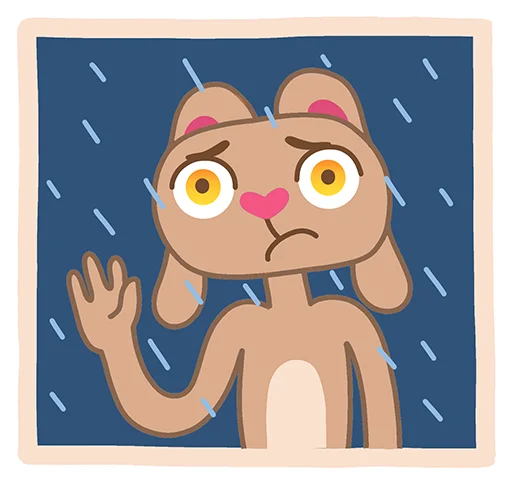 😥 Стикер «Пляжный кролик Стив» для Telegram