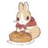 Стикер 16 🐰Rabbit and food