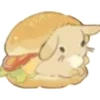 Стикер 7 🐰Rabbit and food