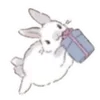 Стикер 17 🐰Rabbit and food
