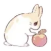 Стикер 55 🐰Rabbit and food