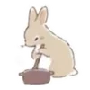 Стикер 36 🐰Rabbit and food