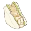 Стикер 5 🐰Rabbit and food
