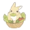 Стикер 48 🐰Rabbit and food