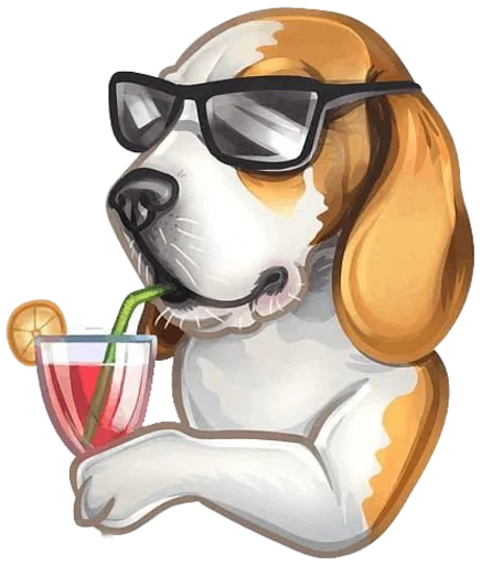 😎 Стикер «beagle-1» для Telegram